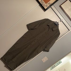 Gently used one time XL jumpsuit olive green great condition